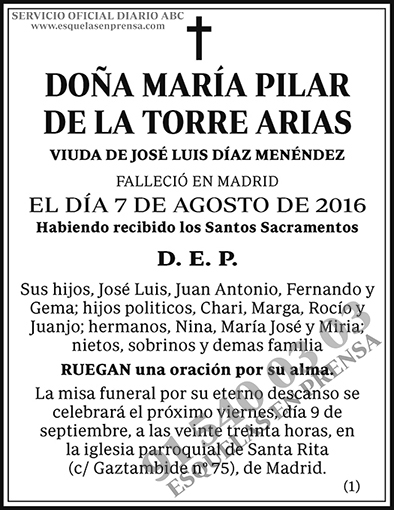 María Pilar de la Torre Arias